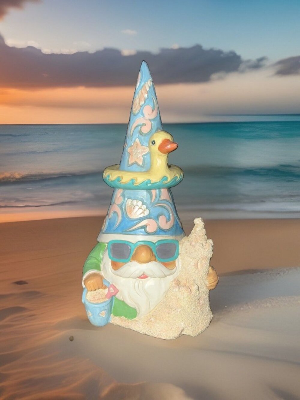Jim Shore Heartwood Creek Four Seasons The Beach is Calling Coastal Gnome